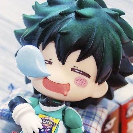 Deku Nendoroid Icon, Mha Nendoroid Icons, Izuku Nendoroid, Deku Nendoroid, Nendroid Pfp, Izuku Pfp, Nendoroid Icon, Fnaf Golden Freddy, Nendoroid Anime