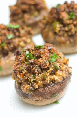 Sugar & Spice by Celeste: Sausage-Stuffed Mushrooms Best Ina Garten Recipes, Sausage Stuffed Mushrooms, Crab Stuffed Mushrooms, Mushroom Appetizers, Crab Stuffed, Stuffed Mushroom, Gourmet Cooking, Party Food Appetizers, Best Appetizers