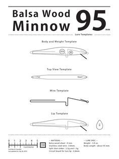 Lure Template, Lip Template, Homemade Fishing Lures, Diy Fishing Lures, Lure Making, Jon Boat, Fishing Diy, Balsa Wood, The Lure