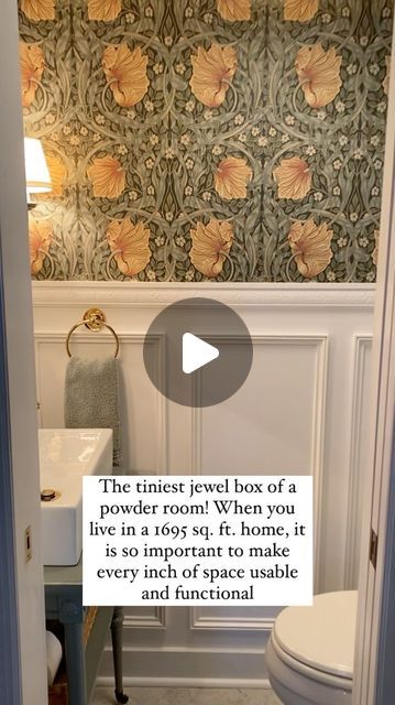 Stephanie Kane on Instagram: "We live in a 1695 sq. ft. Cape cod style cottage and we are all about making the most of our space! Take this project, for instance, we turned a hall coat closet into a tiny powder room! Follow along with us for more tips on how to make the most of your space!  #hgtv #hgtvmagazine #hgtvhome #bhghome #thecottagejournal #cottagesandbungalows #mycountryhome #apartmenttherapy" Hall Coat Closet, Tiny Powder Room, Hgtv House, Cape Cod Style, Hgtv Magazine, Cottages And Bungalows, Coat Closet, Style Cottage, Apartment Therapy