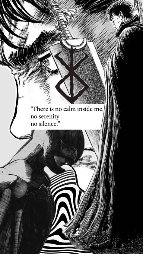 #animeaesthetic #wallpaperaesthetic #berserk Berserk Aesthetic Wallpaper, Berserk Aesthetic, Branded Wallpaper, Berserk Quotes, Guts Quotes, Wallpaper Iphone Love, Manga Pages, Create Collage, Connect With People