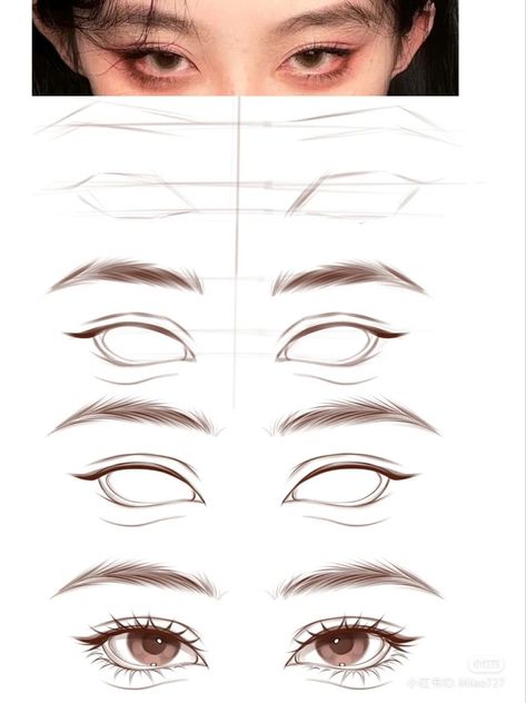 Ipad Art Procreate, Digital Art Ipad, Procreate Illustrations, How To Draw Eyes, Digital Art Software, 얼굴 드로잉, Eye Drawing Tutorials, Drawing Tutorial Face, Draw Eyes