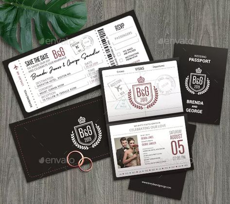 Passport Invitation Templates | Free Premium PSD, Ai, Word, EPS, InDesign, Vector Formats Passport Wedding Invitations Template, Wedding Invitation Layout, Wedding Invitations Template, Passport Template, Wedding Invitation Templates Rustic, Passport Invitations, Passport Wedding Invitations, Free Printable Templates, Invitations Template