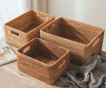 Rectangular storage baskets, storage basket with lip, storage baskets for shelves, storage baskets for kitchen, extra large storage baskets, laundry baskets, storage baskets for living room, woven storage basket, storage basket for clothes. Storage Rattan, Basket For Clothes, Storage Baskets For Shelves, Large Wicker Basket, Large Woven Basket, Baskets For Shelves, Baskets Storage, Small Storage Basket, Storage Baskets With Lids