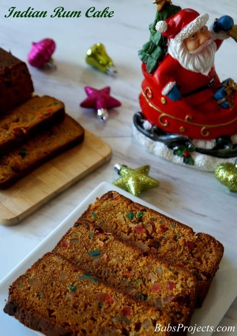 It is the Indian version of Fruitcake also known as Rum cake or Plum cake in India. It has rum in it so hence the name. It is very popular in India especially during Christmas #christmasrecipe #indianrumcake #indianrecipe Traditional Fruit Cake, Indian Christmas, Desert Christmas, Christmas Fruit Cake, Mouthwatering Desserts, Sainsburys Recipes, Candied Fruits, Baked Breads, Fantastic Recipes