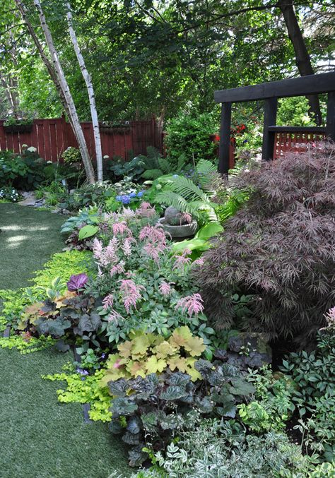 Shade Garden Design, Shade Garden Plants, Artificial Lawn, Garden Shrubs, Have Inspiration, Woodland Garden, Shade Plants, Front Garden, Shade Garden