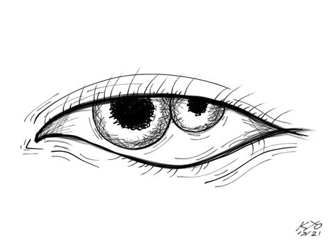 Eye Trace Drawing, Anime Pupils Drawing, Two Pupils In One Eye, Pupils Drawing, Horror Sketch, Drawing Dead, Scary Eyes, Horror Drawing, Bubble Painting