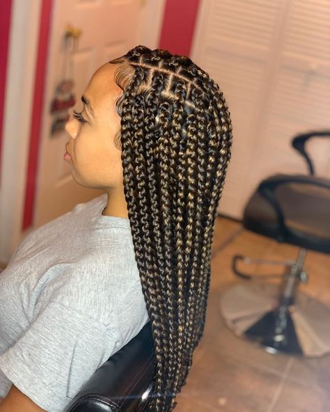 BraidsByBre on Instagram: “Medium Goddess Braids ‼️Book Me 678-466-0757‼️ #labraider #labraids #tribalbraids #laweaves #braids #crochetbraids #trianglebraids #crochet…” Medium Goddess Braids, Fake Hair Braids, Black Box Braids, Colored Box Braids, Medium Box Braids, Big Box Braids, Stylish Lady, Goddess Braids Hairstyles, Box Braids Hairstyles For Black Women