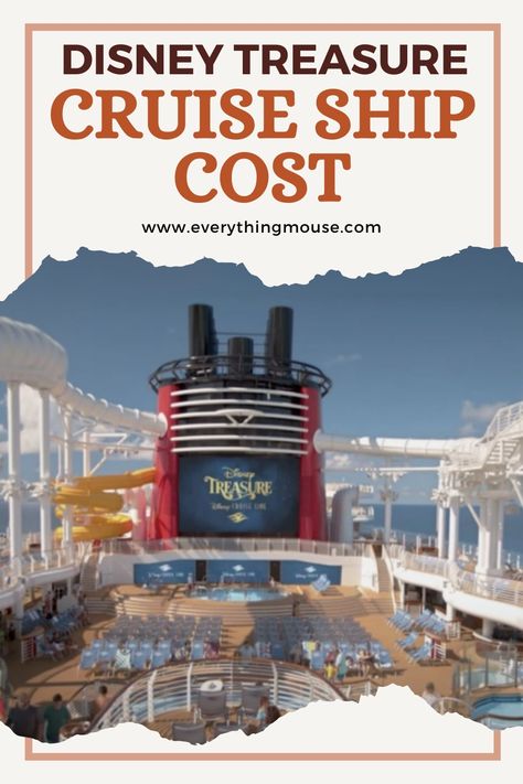 Here you can see exactly how much a cruise on the new Disney Treasure cruise ship will cost.  #disneycruisetips #disneycruise #disneywish @disneycruisetipsandhacks Port Canaveral Florida, Disney Treasure, Disney Cruise Tips, Christmas Cruises, Disney Treasures, Cruise Europe, Western Caribbean, Disney Blog, Disney Fantasy