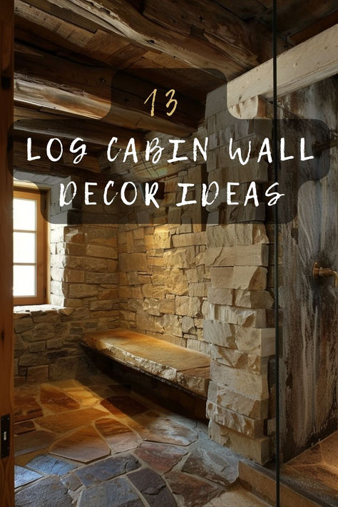 Looking to enhance your log cabin interior? Check out these 13 stunning log cabin wall decor ideas that will add warmth and charm to your space. From rustic art to cozy textiles, you’ll find inspiration to transform your walls. Click to explore the full list. 🪵🏡 #LogCabinDecor #RusticLiving #WallArt #CozyHome #InteriorDesign Log Cabin Walls Interior, Interior Design Log Cabin, Log House Interior Rustic, Decorating A Log Cabin Interiors, Rustic Home Decor Cabin, Log Cabin Curtain Ideas, Log Cabin Basement Ideas, Painted Log Cabin Interior Wood Walls, Cabin Walls Interior