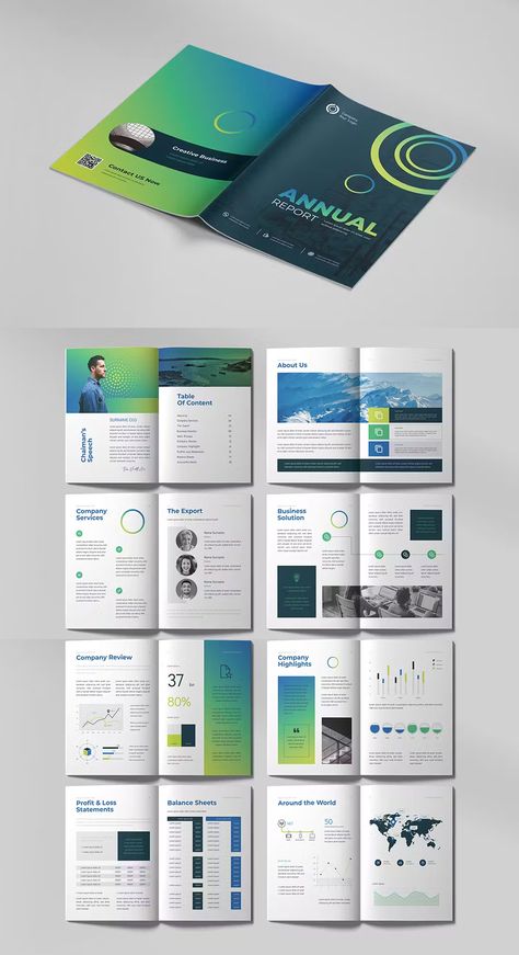 Annual Report Brochure Design AI, EPS, PSD. 20 Pages. Pdf Brochure Design, Infographic Report Design, Market Report Design, Modern Annual Report Design, Company Report Design, Science Brochure Design, Page Layout Design Inspiration, One Page Brochure Design, Financial Report Design