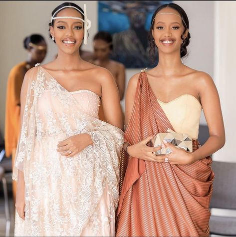 Rwandese Traditional Wear Women, Burundian Traditional Wear, Rwandan Traditional Wedding Dress, Rwandese Wedding, Uganda Wedding, Rwandan Wedding, Rwandan Women, African Bridal Dress, African Bridesmaid Dresses