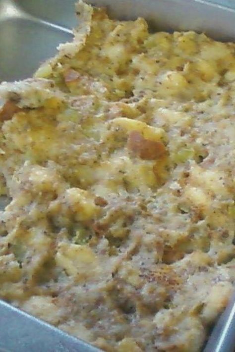 EASY SAGE DRESSING Sage Bread Stuffing, Sage Bread Dressing Recipes, Best Sage Dressing Recipe, Homemade Sage Dressing, Sage Dressing Recipes Thanksgiving, Sage Dressing Recipes Homemade Stuffing, Sage Dressing Recipes, Sage Dressing, Crockpot Ham And Potatoes