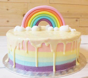 Half Birthday Rainbow Cake, Nettle Cake, Gökkuşaği Pasta, Half Birthday Cakes, Yoghurt Cake, Rainbow Birthday Cake, 4th Birthday Cakes, 2 Birthday Cake, Yogurt Cake