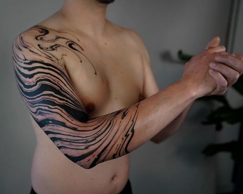 Swirly Tattoo, Band Tattoos, Free Hand Tattoo, Forearm Band Tattoos, End Of Spring, Books Open, Now Booking, Band Tattoo, Abstract Tattoo