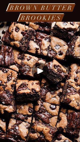 230K views · 55K reactions | NEW! Brown Butter Brookies 🥳 Rich, fudgy brown butter brownies & chewy chocolate chip cookies bake to fudgy perfection in these super easy brookies - and layering them the right way ensures everything bakes evenly without being dry!   Googl “blue bowl brookies” or tap the 🔗 in my profile @bluebowlrecipes for the recipe — https://bluebowlrecipes.com/brown-butter-brookies/  #brookie #chocolatelove #bakingfun #dessertgram #brownies #chocolatechipcookies | Stephanie Simmons | Bert Ambrose Orchestra,  James V. Monaco, John Burke · I've Got a Pocketful of Dreams Easy Brookies, Desert Gifts, Brown Butter Brownies, Brownies Chewy, Stephanie Simmons, Brookies Recipe, Brownies Recipes, Bar Desserts, Brownie Bars