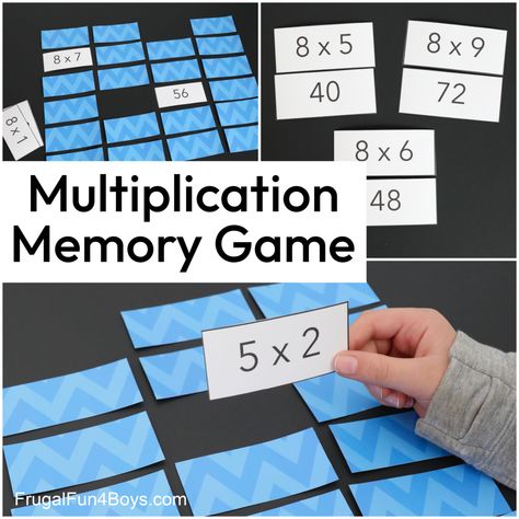 Times Table Games, Multiplication Small Group Activities, Multiplication Matching Game, Multiplication Tables Games, Multiplication Practice Games, Games To Learn Multiplication Facts, Multiplication Memory Game, Multiplication File Folder Games, Multiplication Fact Practice Games