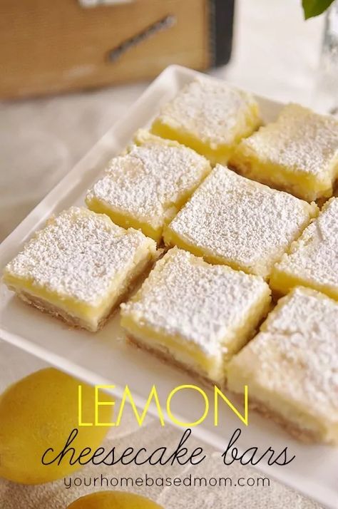 Pinterest55.7K 2023 Cookies, Lemon Cream Cheese Bars, Infused Recipes, Best Lemon Bars, Cheese Bars, Smores Dessert, Lemon Cheesecake Bars, Cream Cheese Bars, Decorating Cupcakes