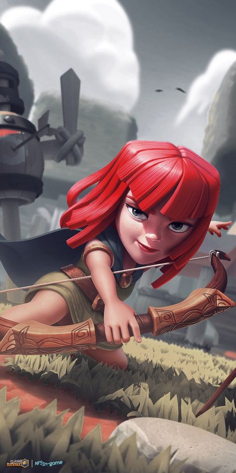 Archer Clash Royale, Archer Queen Coc Fanart, Archer Queen Coc Wallpaper, Sharp Wallpaper, Cinematic Filter, Video Game Wallpaper, Archer Queen, Clash Royale Wallpaper, Samsung Galaxy Wallpaper Android