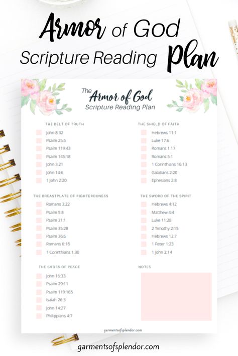 Grab this free Armor of God Scripture reading plan to pray over yourself and loved ones! #scripture reading plan #armor of God #prayer for strength Scripture Reading Plan, Woord Van God, The Armor Of God, Scripture Writing Plans, Writing Plan, Bible Study Plans, Bible Study Tips, Study Ideas, Bible Plan