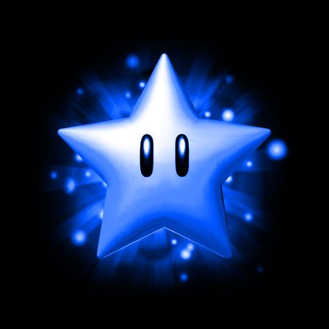 Y2k Pfp Mario, Mario Star Y2k, Blue Mario Star, Mario Star Pfp, Star Y2k Wallpaper, Pfp Mario, Pfp Plug, Dark Blue Pfp, Profile Picture Y2k