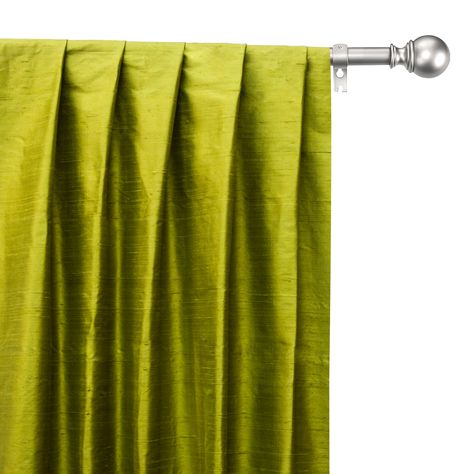 Chartreuse Curtains, Faux Silk Curtains, Silk Fabric Dress, Types Of Window Treatments, Plain Ring, Eyelets & Grommets, Silk Dupioni, Silk Curtains, Window Sizes