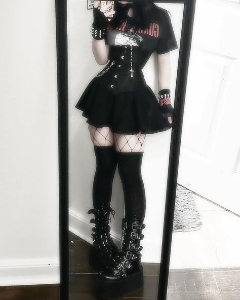 My Chemical, My Chemical Romance, Concert Outfit, Black Dress, Romance, Concert, Boots, On Instagram, White