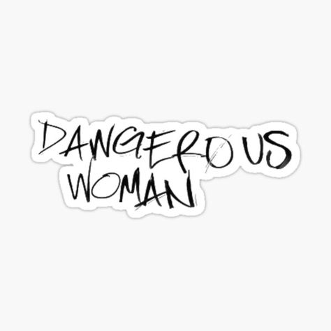 Insta Stickers, Woman Sticker, Woman Design, Music Stickers, Design Sticker, Dangerous Woman, Pretty Tattoos, Sticker Design, Vinyl Decal Stickers