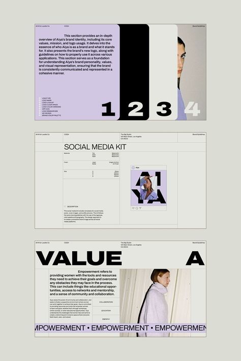 Download AIYA brand guidelines for free and learn how to use our colors, fonts, and logos. #Aiya #BrandGuidelines . #Notion_Templates_For_Small_Business #Emo_Color_Palette #Topicals_Skincare #Website_Design_Inspiration_Layout Notion Templates For Small Business, Creative Deck Design, Modern Slide Design, Case Study Presentation Design, Emo Color Palette, Topicals Skincare, Key Visual Design Inspiration, Google Slides Design, Creative Brief Template