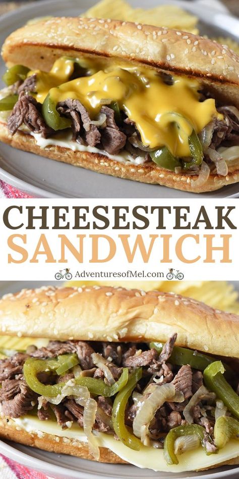 lexesnextdoor ✨ Philly Cheese Steak Sandwich Recipe, Homemade Philly Cheesesteak, Cheese Steak Sandwich Recipe, Steak And Cheese Sub, Best Philly Cheesesteak, Steak Mushrooms, Cheesesteak Sandwiches, Cheesesteak Sandwich, Philly Cheese Steak Sandwich