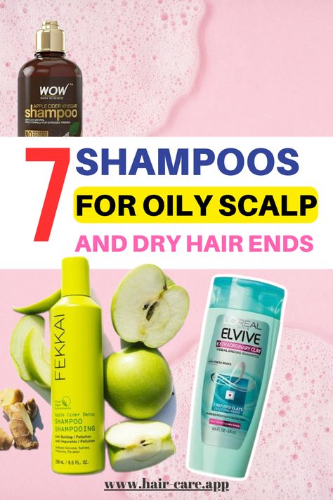 Check out 7 best shampoos that will help you to balance oily scalp and moisturize dry damaged hair ends. Include these hair products to your shopping list #hairproducts #haircare #targetfinds Best Shampoo For Oily Scalp And Dry Ends, Best Shampoo And Conditioner For Dry Hair, Oily Roots Dry Ends Hair, Shampoos For Oily Hair, Shampoo And Conditioner For Oily Hair, How To Use Hair Oil, Best Shampoo For Oily Hair, Best Shampoo For Hair Growth, Shampoo For Oily Scalp