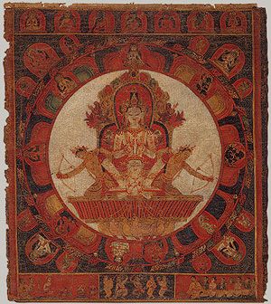 Mandala of Chandra (God of the Moon) [Nepal] (1981.465) | Heilbrunn Timeline of Art History | The Metropolitan Museum of Art God Of The Moon, Tattoo Espalda, Art Trippy, Kathmandu Valley, Mandalas Drawing, Mandalas Design, Buddhist Art, Mandala Drawing, 14th Century