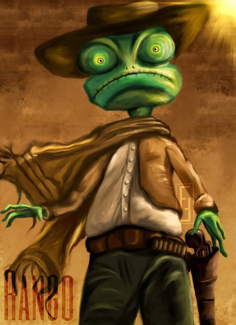 Rango Fanart, Rango Movie, Robots Artworks, Android Wallpaper Art, Hunter S Thompson, Best Movie Posters, Dark Art Drawings, Drawing Websites, Happy Drawing