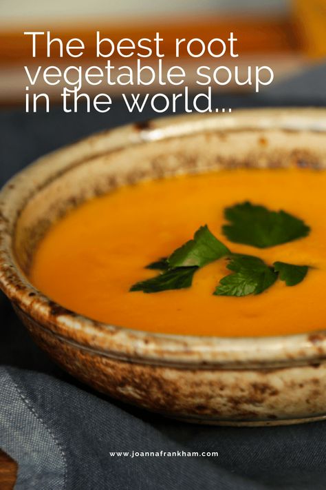 The Best Root Vegetable Soup in the World (AIP-friendly) - joannafrankham.com Aip Soup, Keto Chicken Pot Pie, Vegetable Puree Soup, Easy Soup Recipes Healthy, Root Vegetable Soup, Pot Pie Casserole, Soup Vegetable, British Cooking, Chicken Pot Pie Casserole