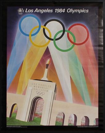 Los Angeles 1984 Olympics (2) | Original Vintage Poster | Chisholm Larsson Gallery Olympic Art, Olympic Poster, 1984 Olympics, Olympic Rings, Vintage Poster, Olympic Games, Auckland, Secret Santa, Over 60