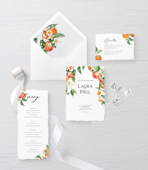 Citrus Wedding Invitations, Orange Clipart, Watercolor Graduation, Orange Wedding Invitations, Watercolor Orange, Fruit Wedding, Orange Bouquets, Citrus Wedding, Fruit Clipart