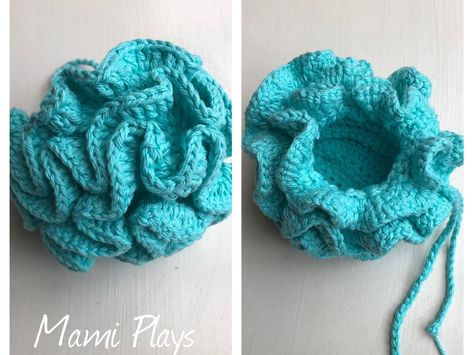 Crochet Pattern: Soap Saver Scrubby Pouf – Dianet's Corner Bathroom Crochet, Soap Pouches, Crochet Scrubbies, Soap Saver, Crochet Dishcloths, Crochet Stuff, Yarn Brands, Worsted Weight Yarn, Crochet Gifts