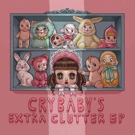 Cry Baby's Extra Clutter Cry Baby Storybook, Melanie Martinez Mad Hatter, Cry Baby Album, Melanie Martinez Lyrics, Melanie Martinez Drawings, Photo Album Scrapbooking, Album Cover Art, Creepy Cute, Melanie Martinez