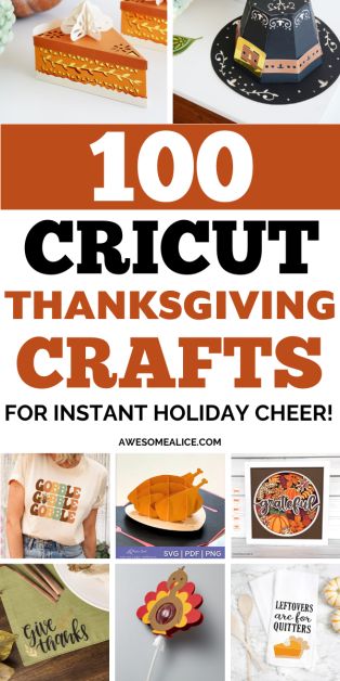 Get inspired with 100 Thanksgiving projects to make with your Cricut! From decor to gifts, find creative ideas to elevate your holiday celebrations. Perfect for Cricut Explore, Maker, and Joy users. #ThanksgivingCrafts #CricutProjects #HolidayDIY Thanksgiving Cricut Projects, Cricut Thanksgiving, Diy Halloween Food, Thanksgiving Kitchen Towels, Printable Sticker Paper, Thanksgiving Table Runner, Thanksgiving Projects, Diy Porch, Thanksgiving Table Settings