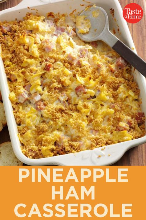 Pineapple Ham Casserole Kula Hawaii, Easy Casseroles, Ham Dishes, Pineapple Casserole, Living In Hawaii, Pineapple Ham, Ham Dinner, Ham Casserole, Leftover Ham Recipes