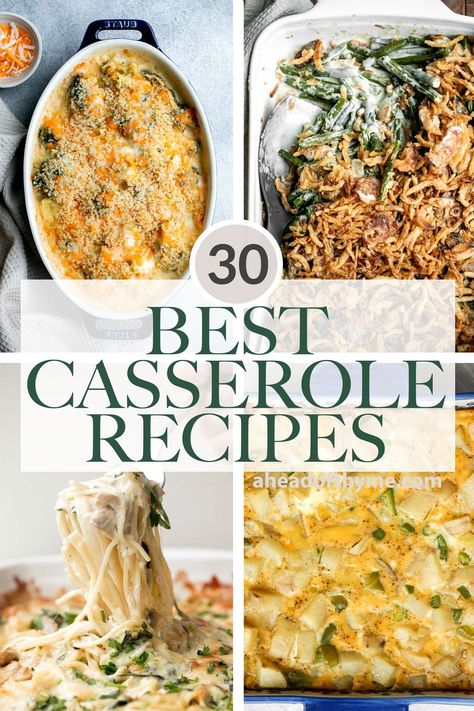 30 Best Casserole Recipes Throw In The Oven Dinner, Top Casserole Recipes, Best Casserole Recipes, Baked Ziti With Chicken, Hawaiian Crockpot, Casserole Ideas, Best Casserole, Baked Ziti With Sausage, Favorite Casserole Recipes