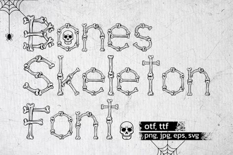 Bones Skeleton is a cool and uniquely designed display font. You can easily and beautifully decorate your advertisements or cards in the Halloween season. Bones Skeleton is the perfect font for spooky and interesting designs like t-shirts, stickers, crafting, sublimation and anything else you want. Try before you buy Bones Skeleton font for iOS, Android, […] Get your free download of the Bones Skeleton Font now at FreeFontDL - Free Font Download! Spooky Lettering Halloween Fonts, Halloween Typography, Free Font Download, Trendy Fonts, Creepy Decor, Halloween Fonts, Best Free Fonts, Display Fonts, Commercial Fonts