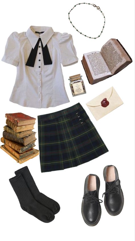 40s Outfits, Hogwarts Outfits, School Uniform Outfits, Academia Outfits, Class Outfit, Teen Girl Fashion, 90s Runway Fashion, Casual Style Outfits, Character Outfits