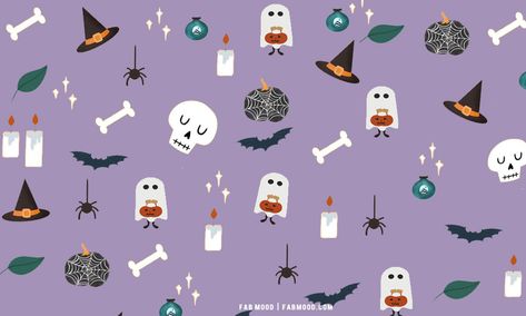 Purple Background For Laptop, Spooky Laptop Wallpaper, Pink Spooky Wallpaper, Summer List Ideas, Background For Laptop, Cute Halloween Wallpapers, Cute Halloween Wallpaper, Spooky Wallpaper, Halloween Wallpaper Iphone Backgrounds