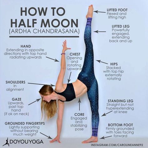 Half Moon Pose, Moon Yoga, Ashtanga Vinyasa Yoga, Body Transformations, Yoga Tutorial, Yoga Beginners, Beginner Yoga, Sup Yoga, Yoga Posen