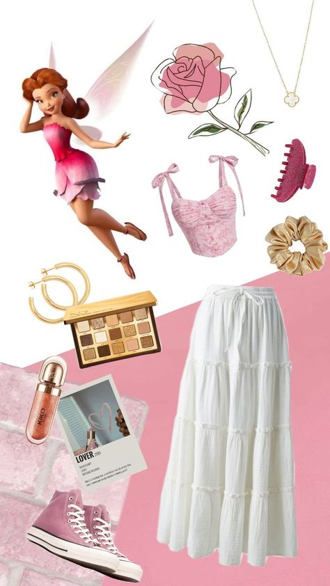 Rosetta fairy themed outfit Rosetta Aesthetic, Rosetta Fairy, Fairy Halloween Costumes, Fairy Outfit, Halloween Inspo, Fairy Costume, Themed Outfits, Character Outfits, Halloween Outfits