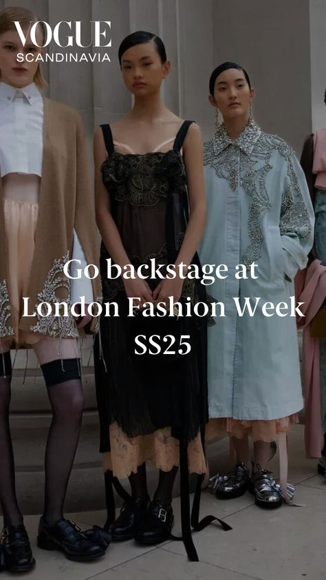 Check out the best of backstage at London Fashion Week as it celebrates it's 40th anniversary. Richard Quinn, Perfect Coat, 40th Anniversary, Cool Street Fashion, Nordic Style, London Fashion, Fashion Week Spring, London Fashion Week, Front Row