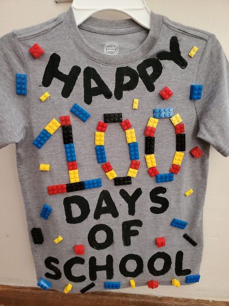 100th Day Of School Shirts, 100 Days Of School Project Kindergartens, 100 Day Shirt Ideas, Paper Games For Kids, 100days Of School Shirt, 100 Días De Clases, 100th Day Of School Crafts, 100 Day Of School Project, School Ties