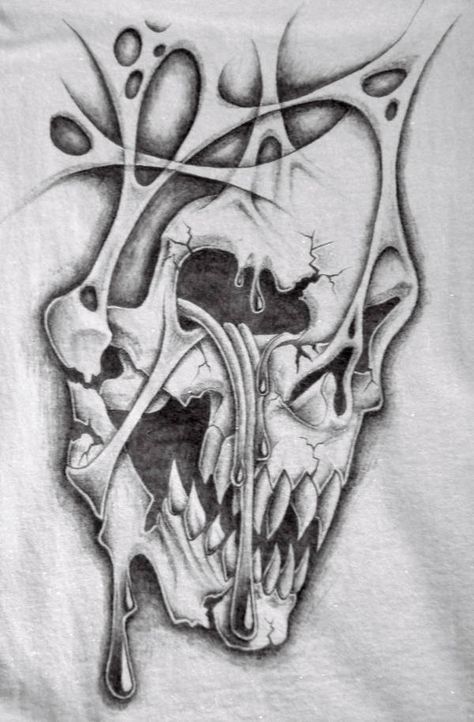 Evil Skull Tattoo, Pattern Tattoos, Skull Art Tattoo, Skull Stencil, Tatoo Inspiration, Skull Sleeve Tattoos, Evil Tattoos, Skull Art Drawing, Tato Lengan