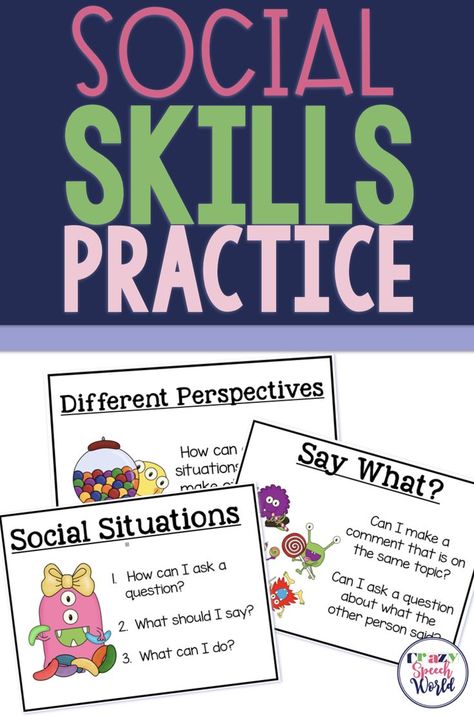 Occupational Therapy Social Skills Activities, Pragmatic Language Activities Speech Therapy, Topic Maintenance Speech Therapy, Pragmatic Language Activities, Pragmatics Speech Therapy, Slp Classroom, Social Work Interventions, Asd Activities, Coping Skills Activities